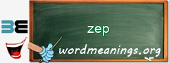 WordMeaning blackboard for zep